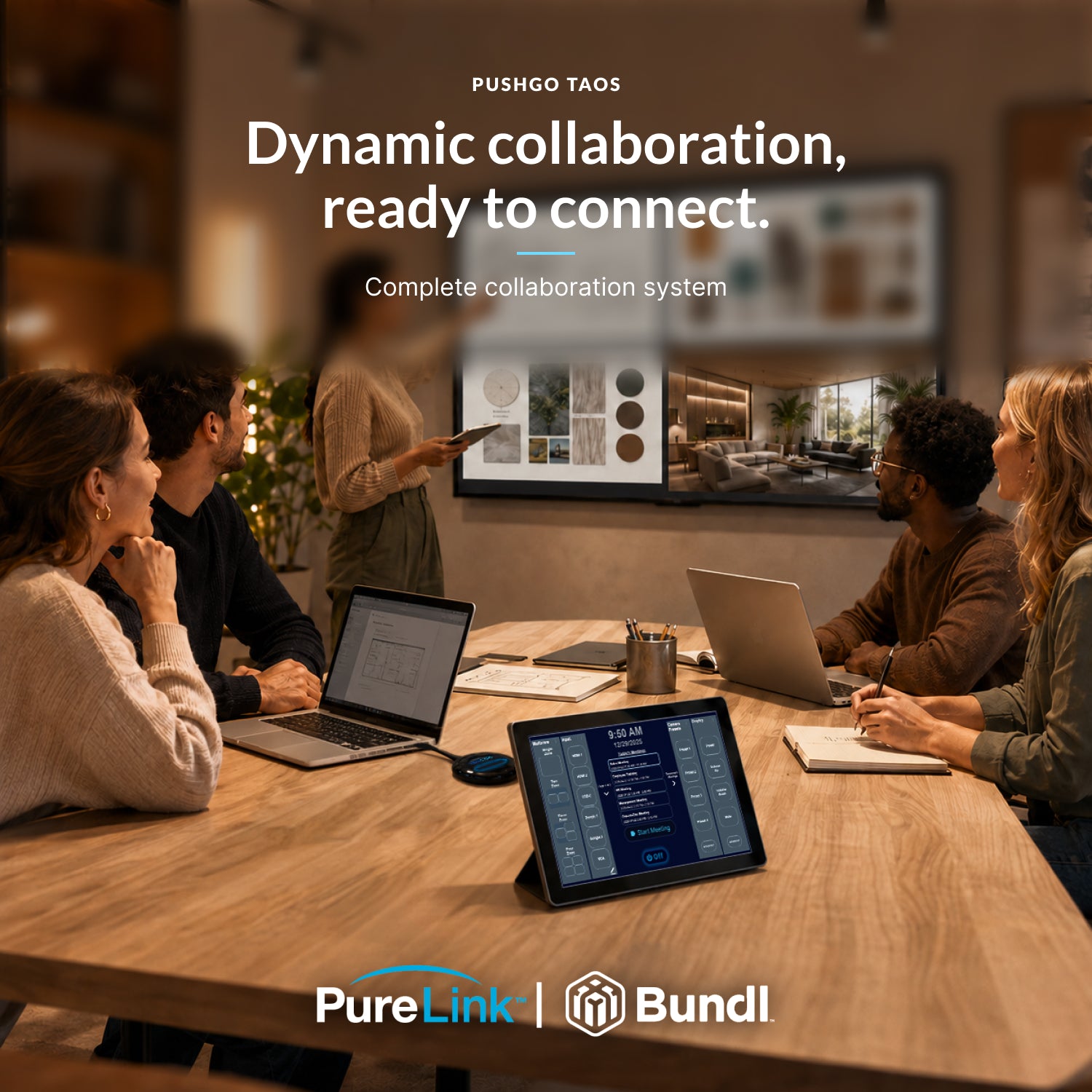 PureLink PushGo Taos – Collaborative Plug-and-Play Meeting System