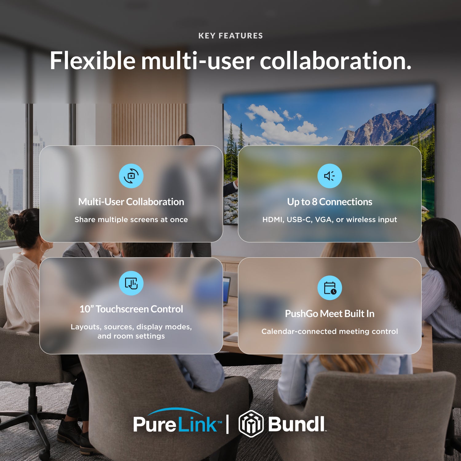 PureLink PushGo Taos – Collaborative Plug-and-Play Meeting System