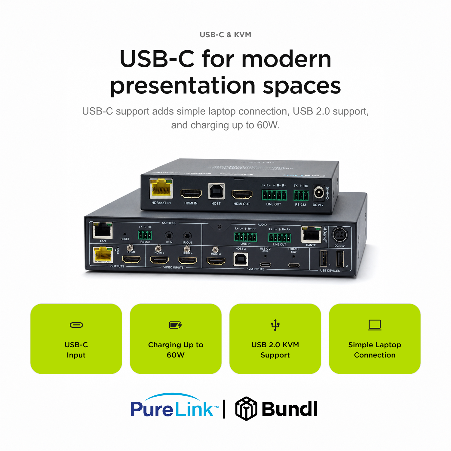 PureLink 6×1 4K60 Presentation Switcher with Multiview