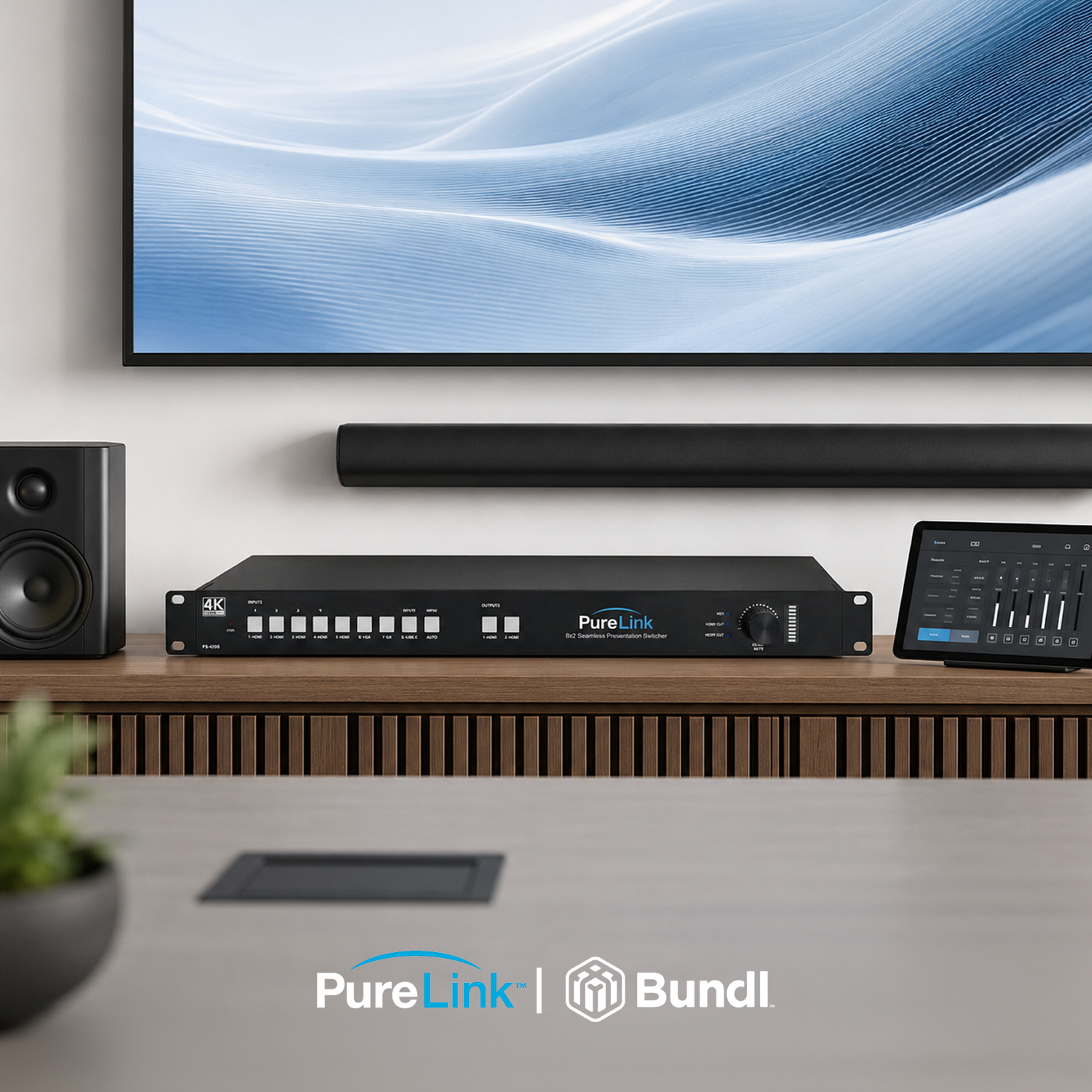 PureLink 8×2 4K60 Seamless Presentation Matrix Switcher