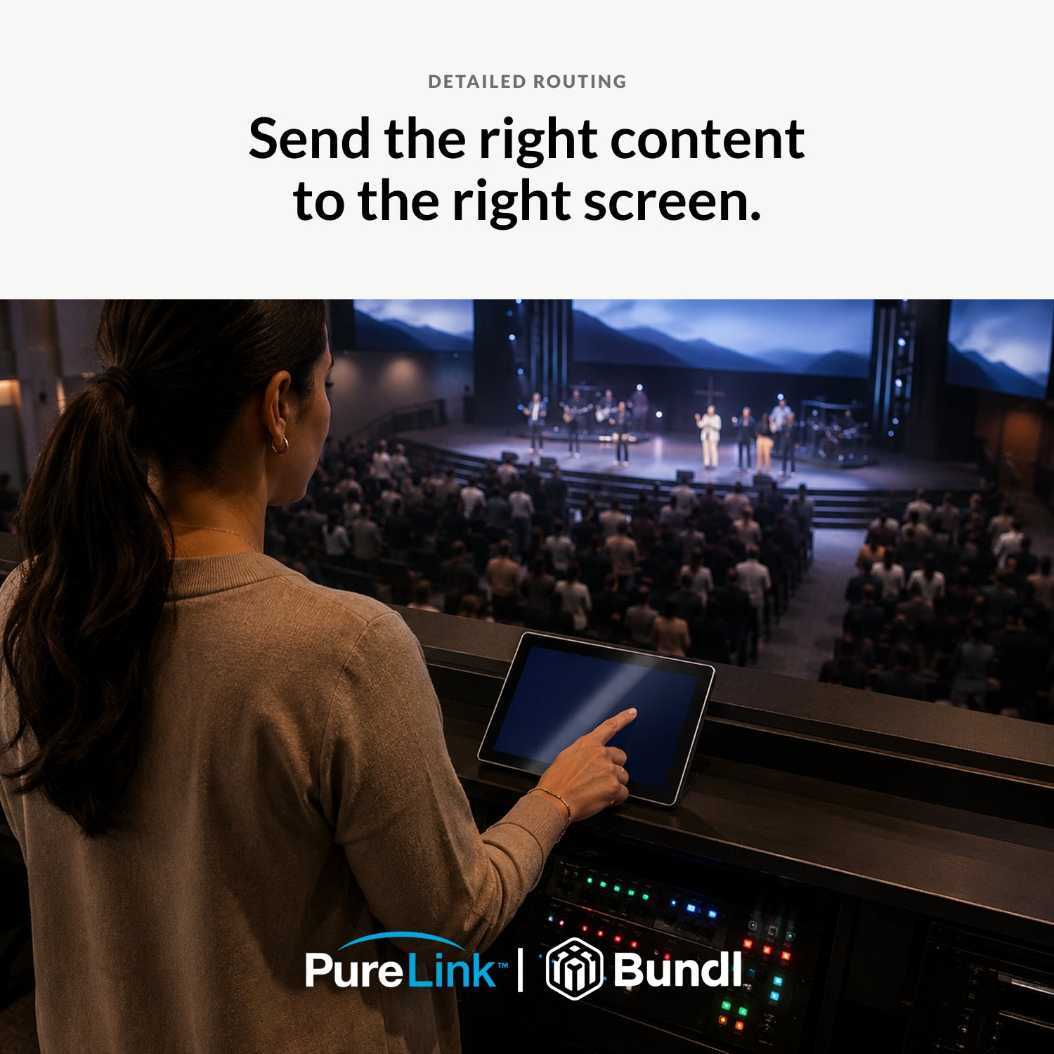 PureLink PushGo Kirkwood – Multi-Display AV Distribution System for Restaurants, Worship Spaces, and Fitness Centers