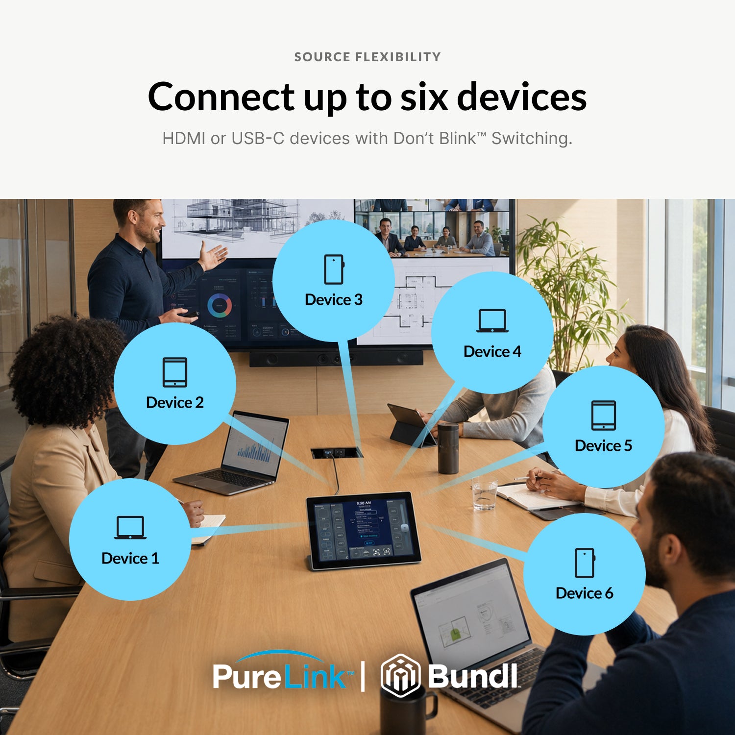 PureLink PushGo Stowe – Premium Plug-and-Play Meeting System