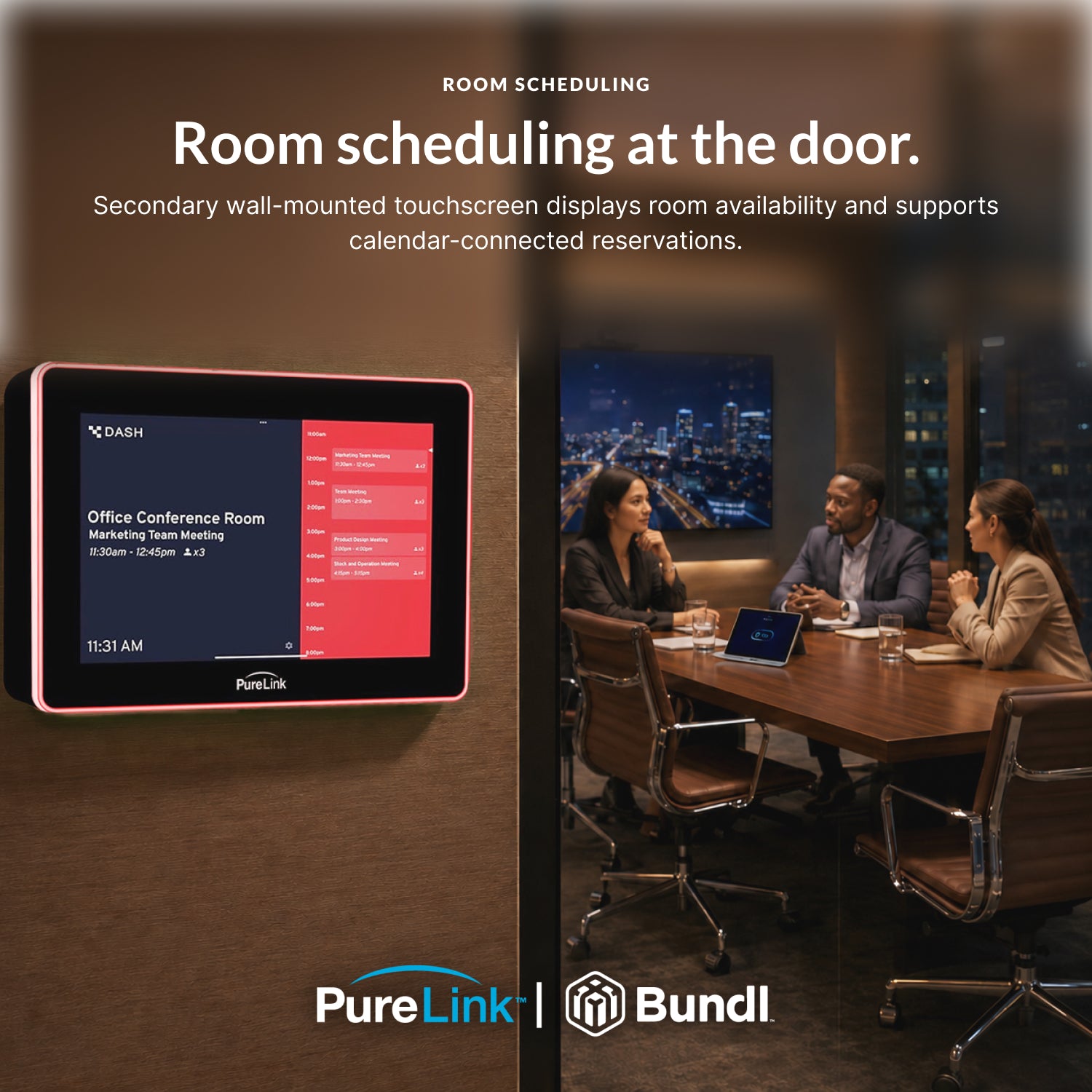 PureLink PushGo Stowe – Premium Plug-and-Play Meeting System