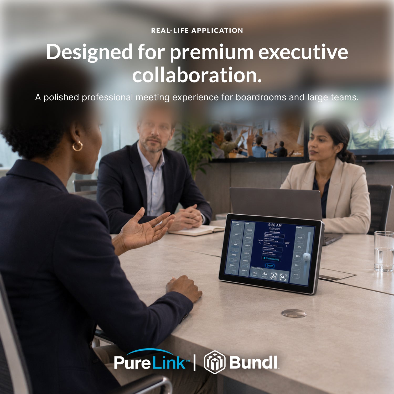 PureLink PushGo Stowe – Premium Plug-and-Play Meeting System
