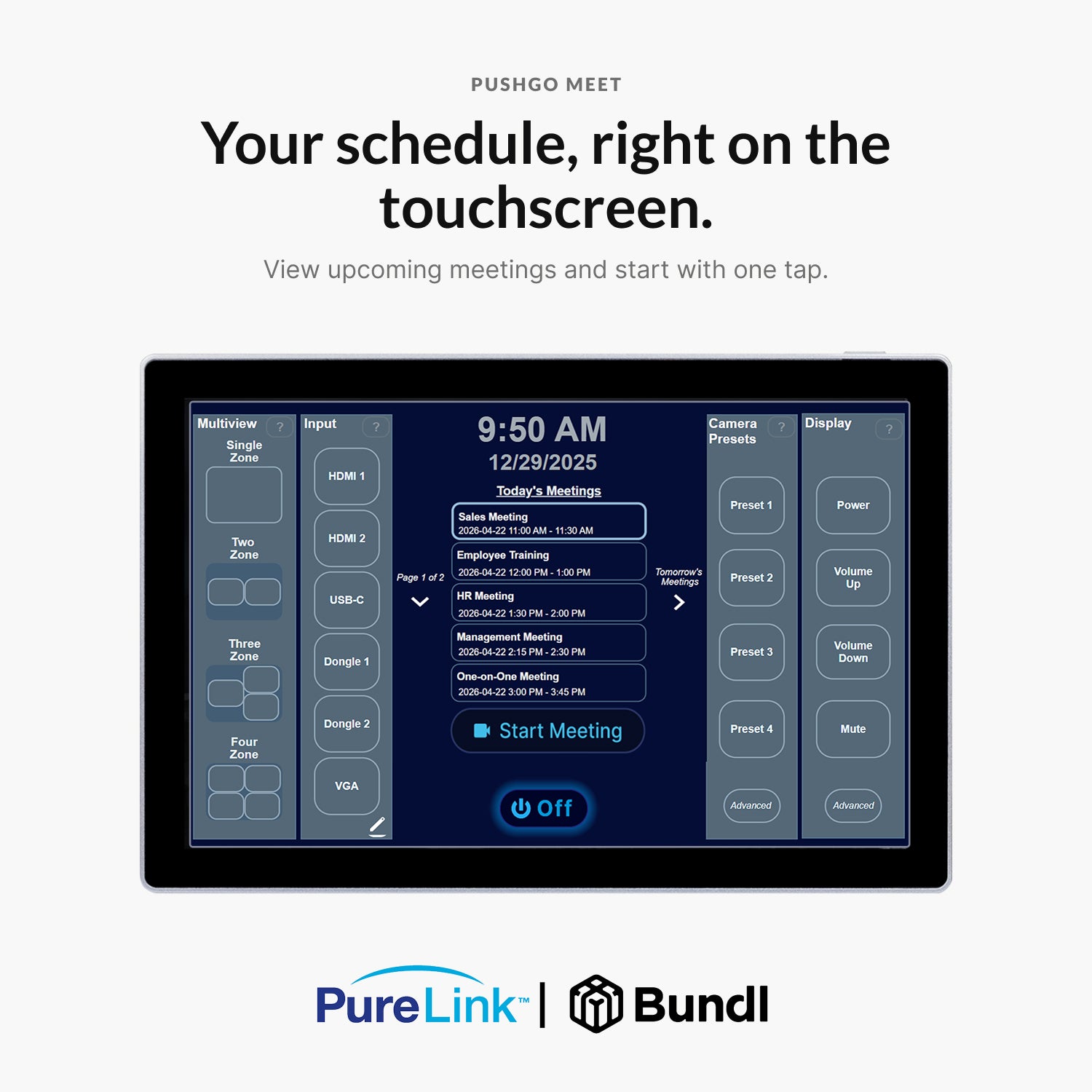 PureLink PushGo Taos – Collaborative Plug-and-Play Meeting System