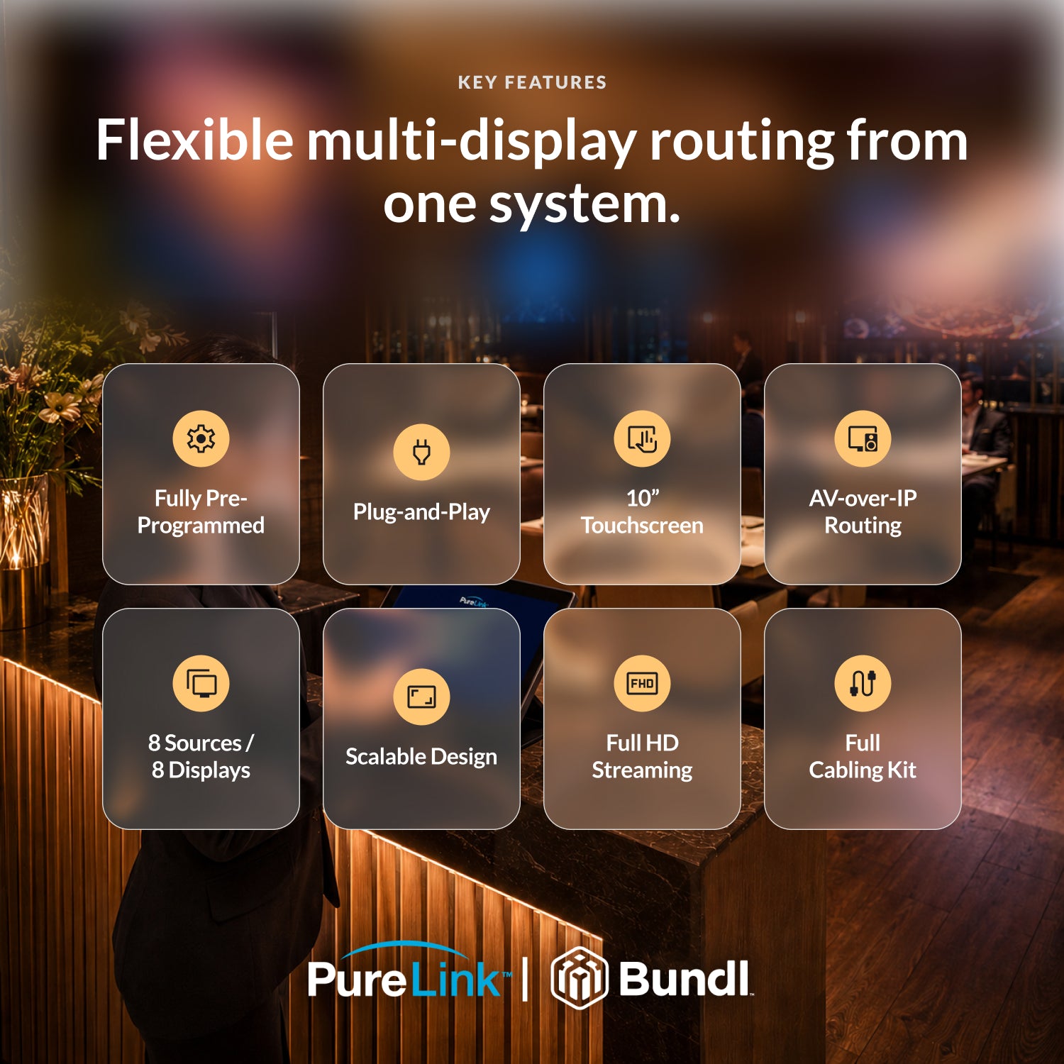 PureLink PushGo Telluride – Scalable AV over IP Streaming System for Restaurants, Worship Spaces, and Fitness Centers