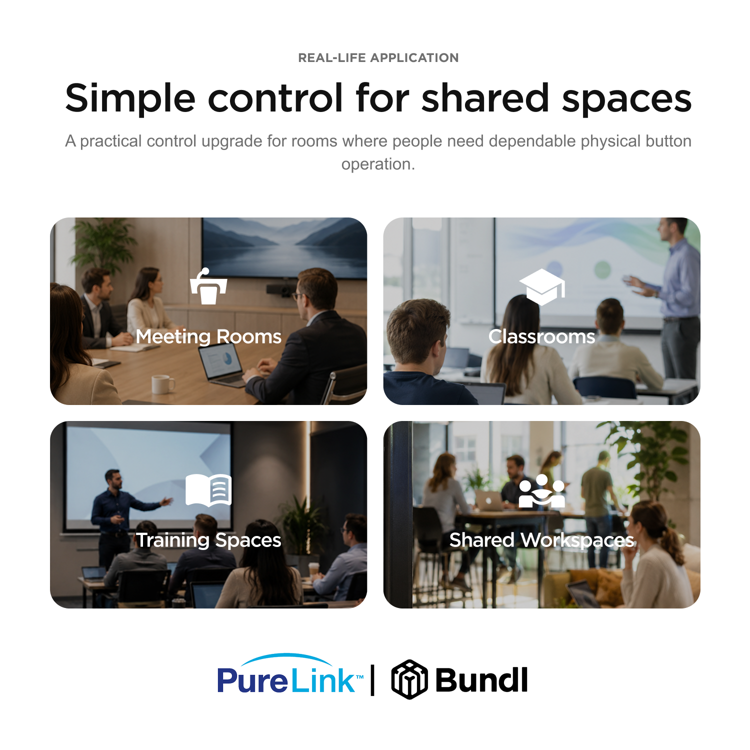 PureLink 10-Button Wall Plate Controller for Simple Device Control