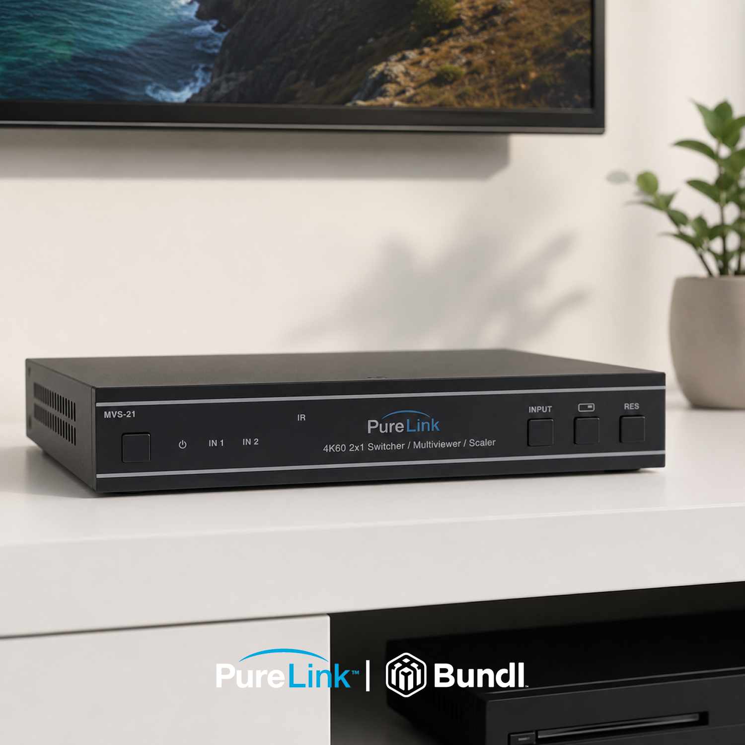 PureLink 4K60 HDMI Seamless 2×1 Switch with Multiview