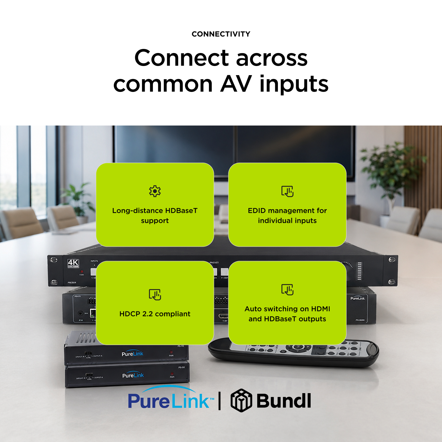 PureLink 8×2 4K60 Seamless Presentation Matrix Switcher