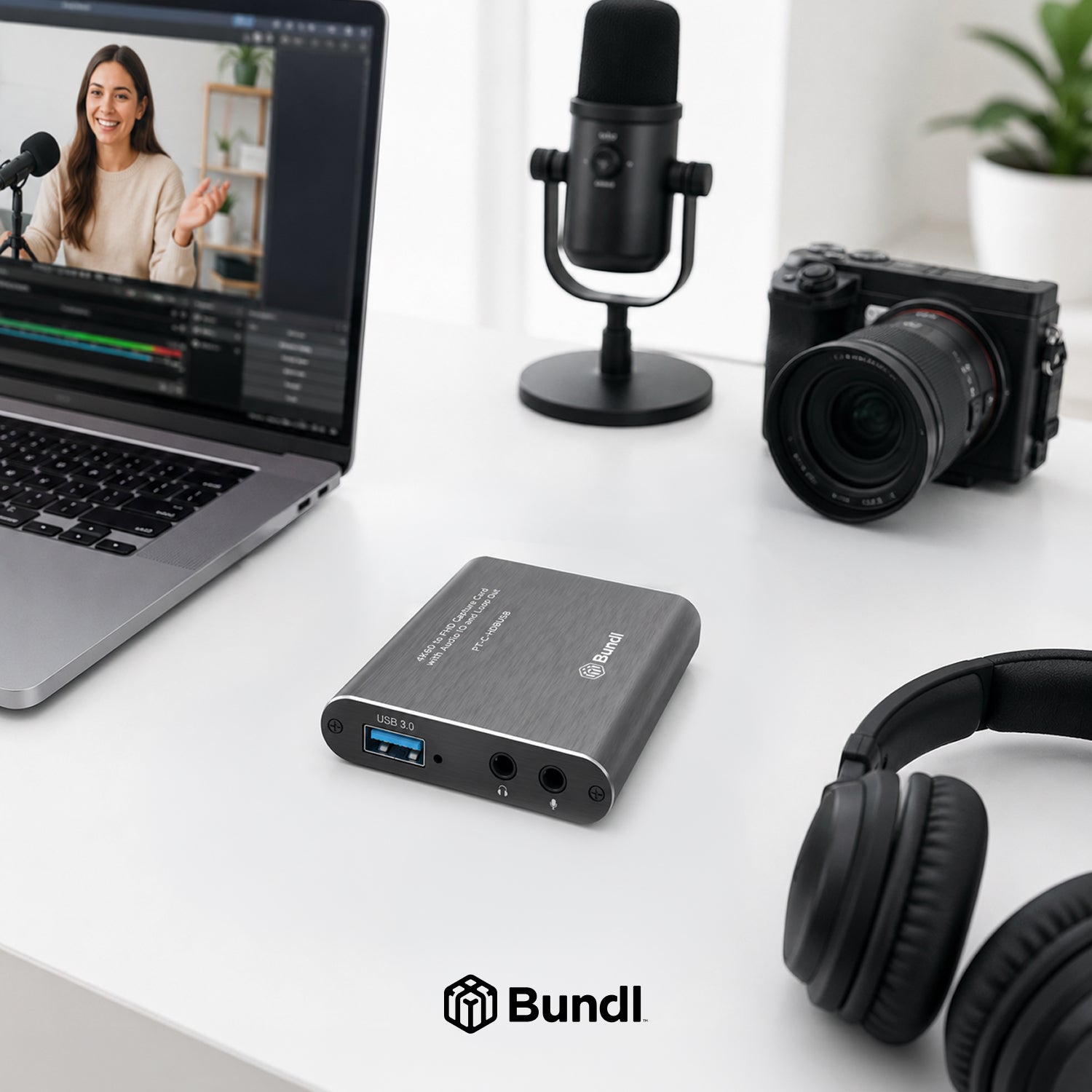 4K60 to FHD Capture Card with Audio IO and Loop Out
