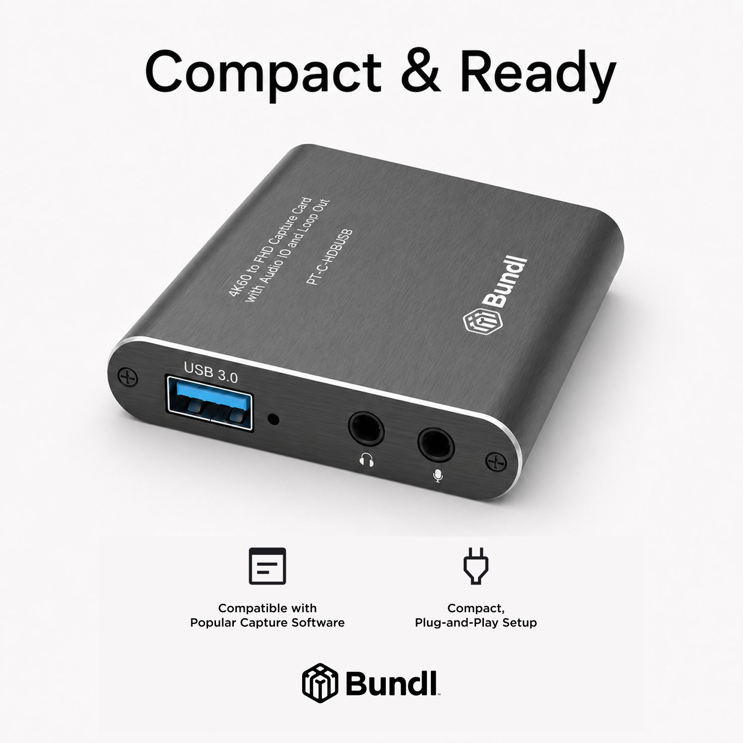 4K60 to FHD Capture Card with Audio IO and Loop Out