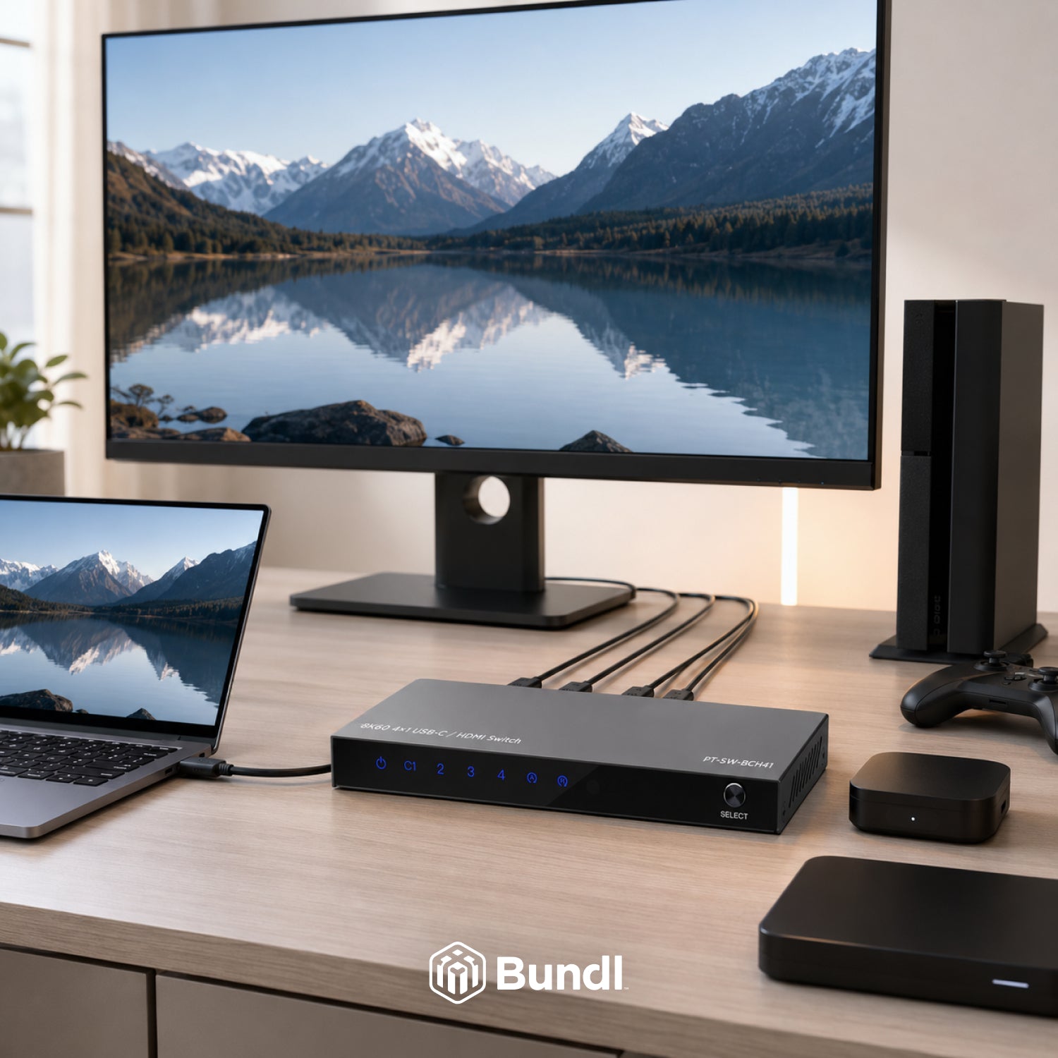 8K60 4×1 USB-C / HDMI Switch