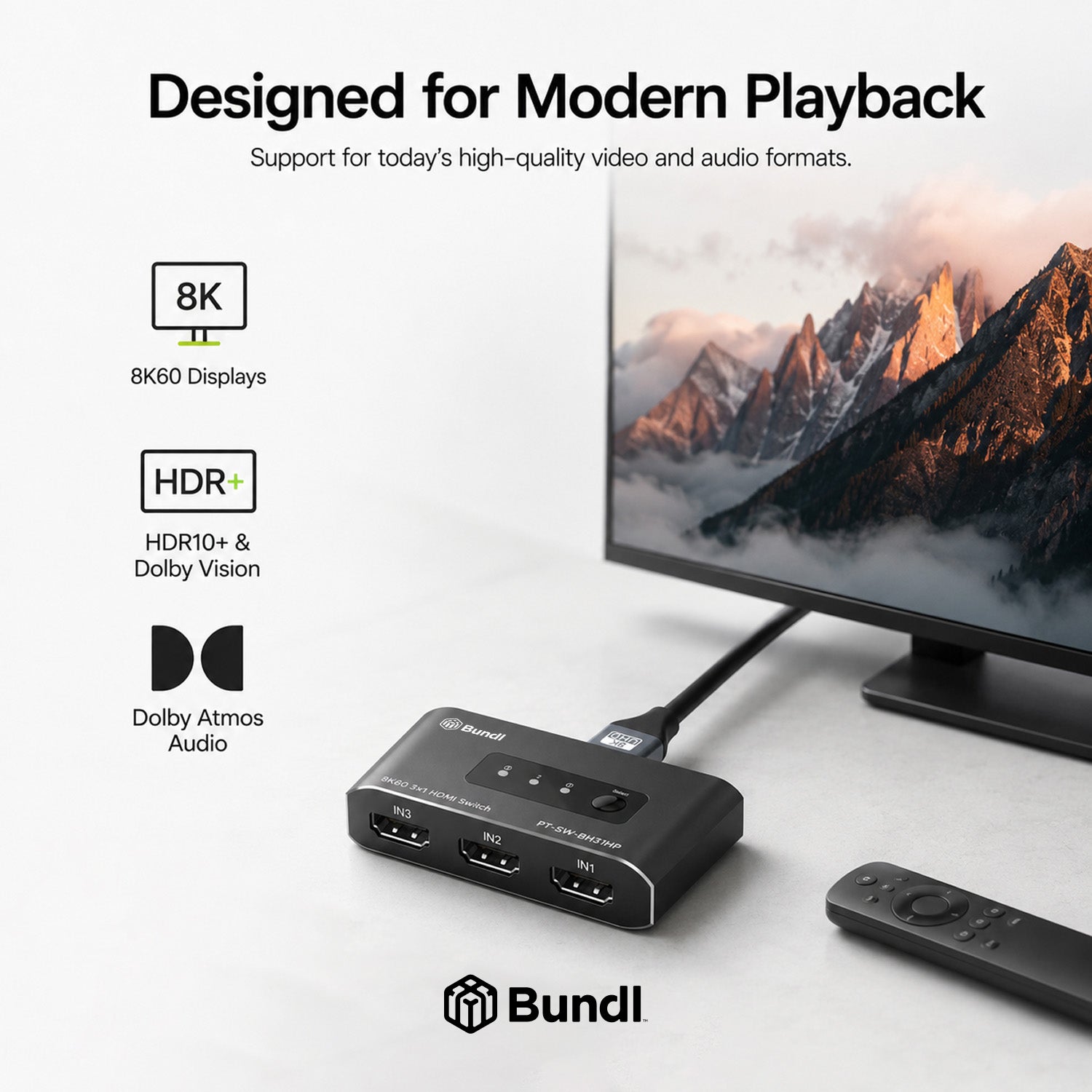8K60 3×1 HDMI Switch