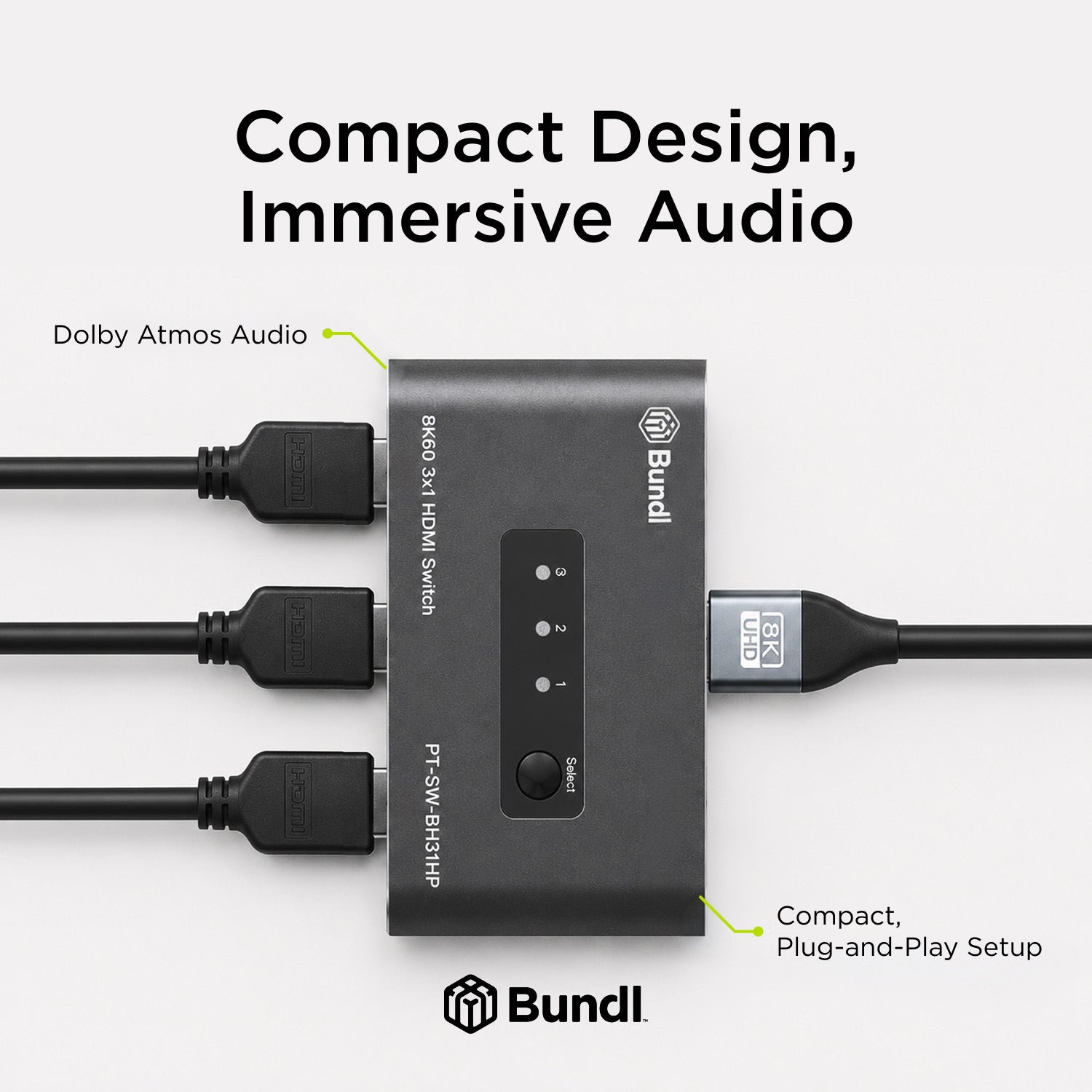 8K60 3×1 HDMI Switch