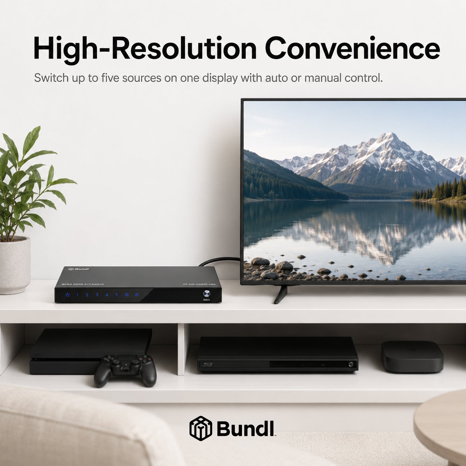 8K60 HDMI 5×1 Switch