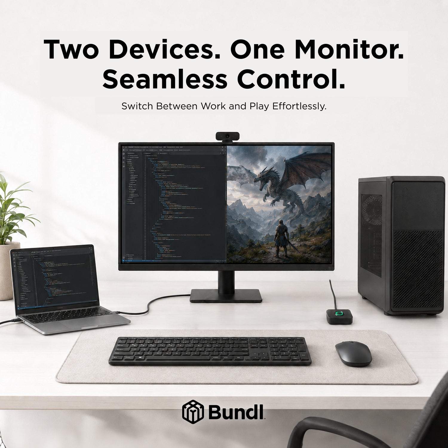 8K60 2×1 USB-C / DisplayPort KVM Switch