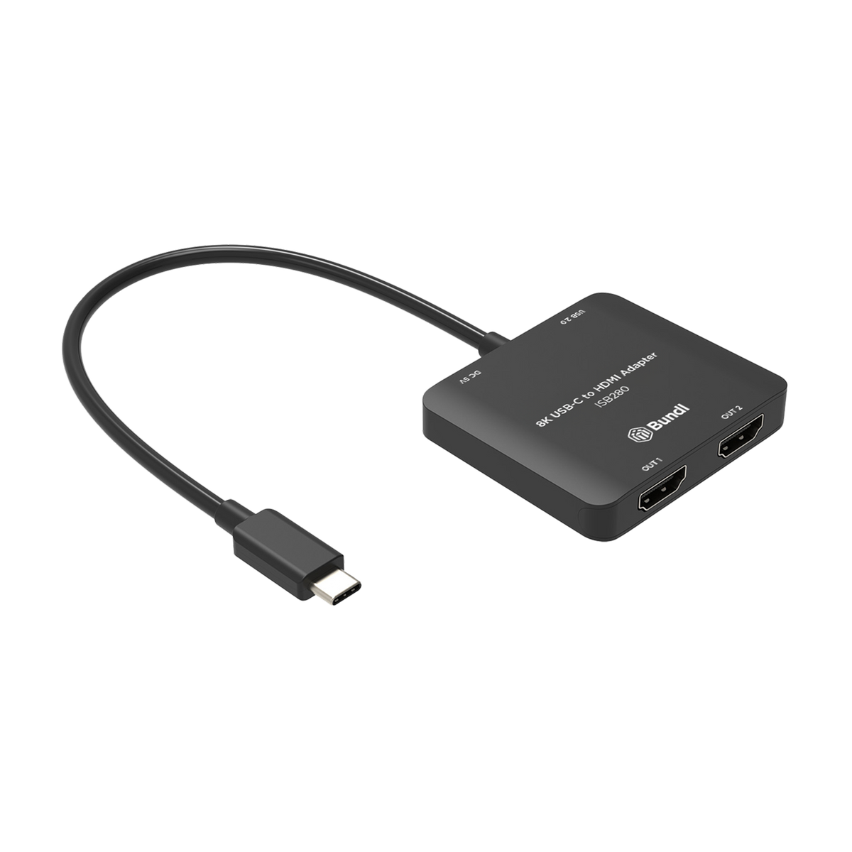 USB-C to Dual HDMI Adapter for Laptop – 8K30 or Dual 4K60