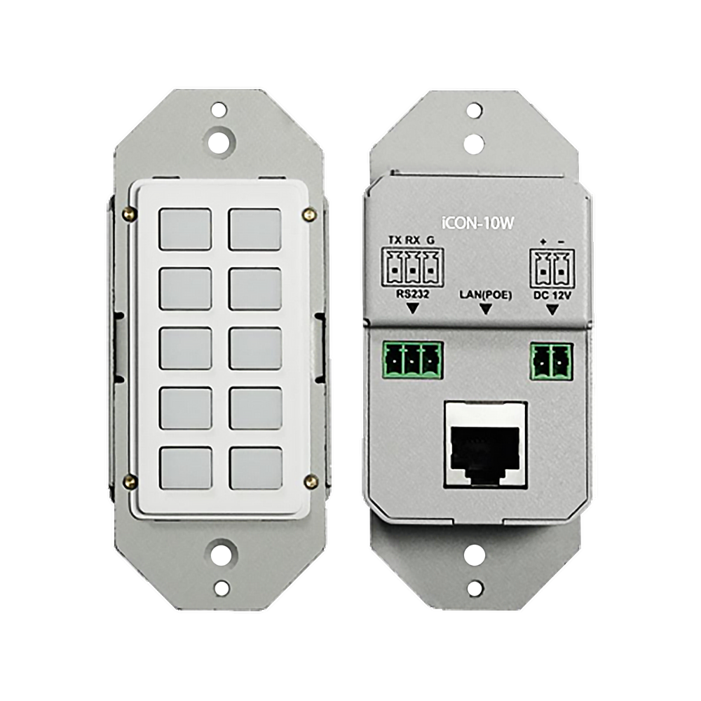 PureLink 10-Button Wall Plate Controller for Simple Device Control